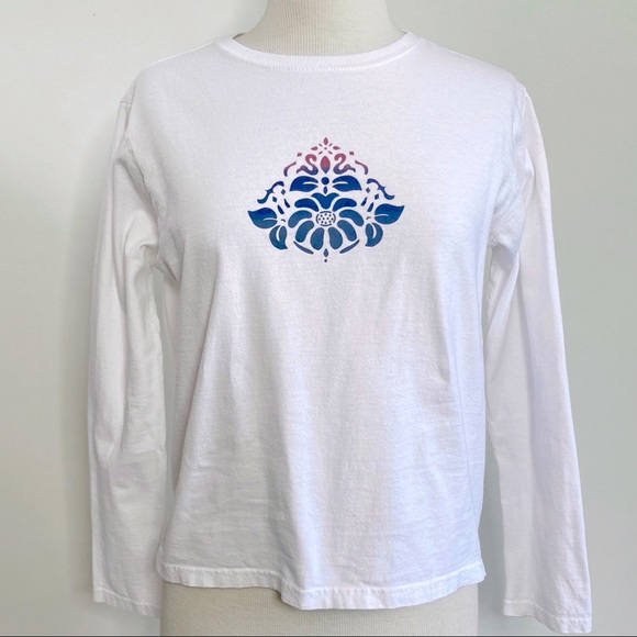 Woolrich Tops - Woolrich floral graphic long sleeve tee M